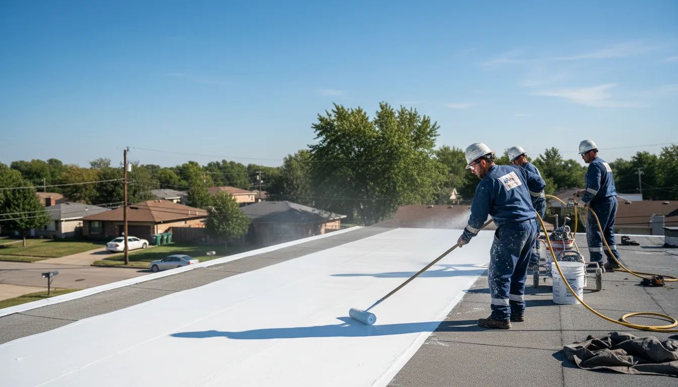 Commercial roof coating in Peck, KS near me
